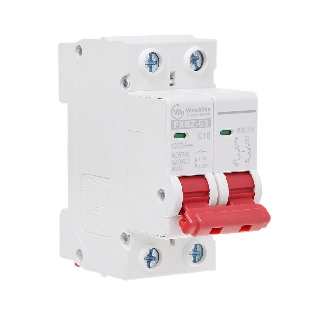Bộ ngắt mạch năng lượng mặt trời mini DC 1000V 10A/16A/32A/50A/63A chuyên dụng