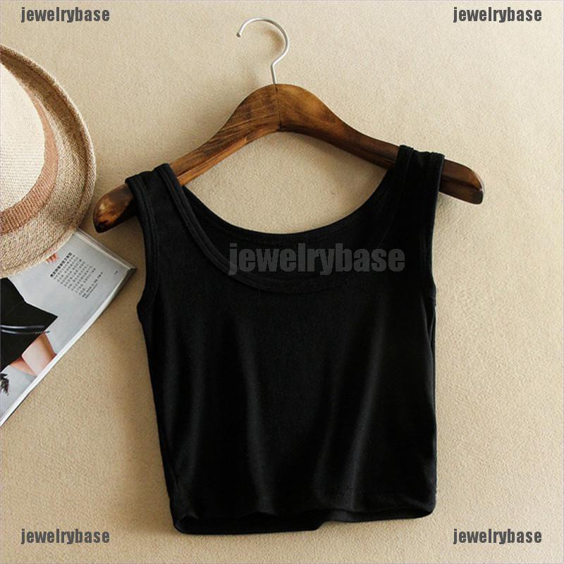 Áo Croptop Sát Nách Màu Trắng / Đen Thời Trang Mùa Hè Cho Nữ | BigBuy360 - bigbuy360.vn