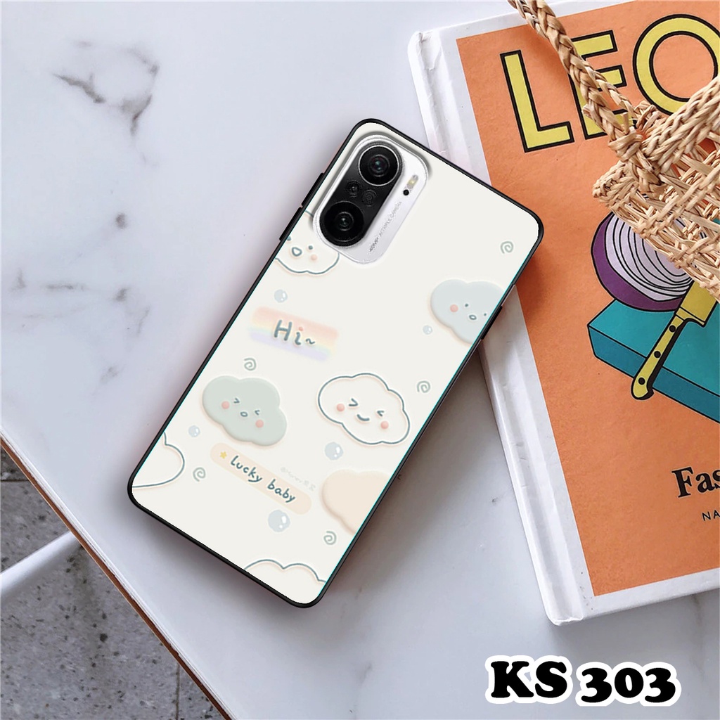 Ốp lưng Xiaomi Redmi K40 - Redmi K40 Gaming - Mi 11X - Ốp in hình gấu &amp; thỏ đang yêu - lưng nhám viền TPU cao cấp