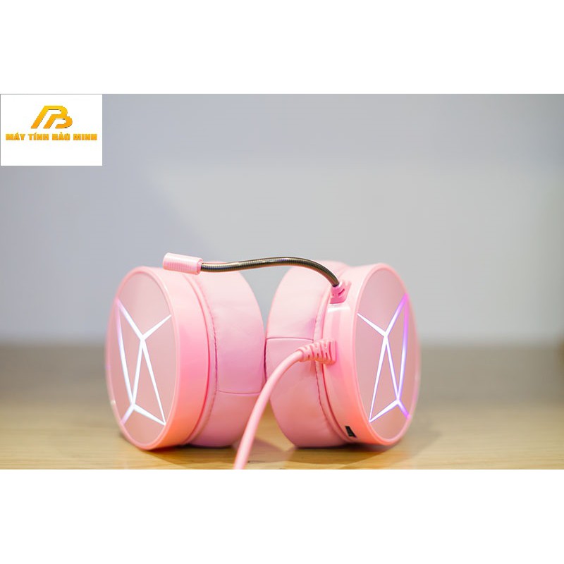 Tai Nghe Gaming DAREU EH722s MAGIC QUEEN Màu Hồng - ÂM THANH GIẢ LẬP 7.1 - BH 12 Tháng