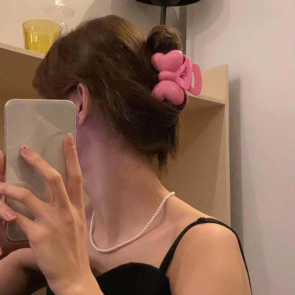 Kẹp Tóc Hình Cá Mập Màu Hồng Phong Cách Hàn Quốc Cho Nữ