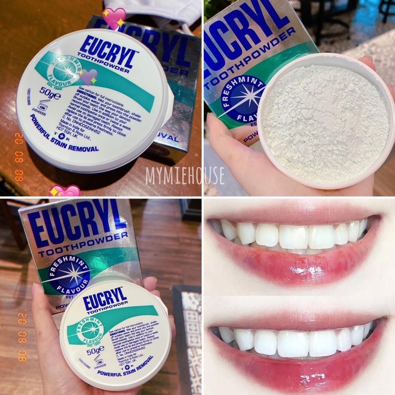 BỘT TRẮNG RĂNG EUCRYL TOOTH POWDER