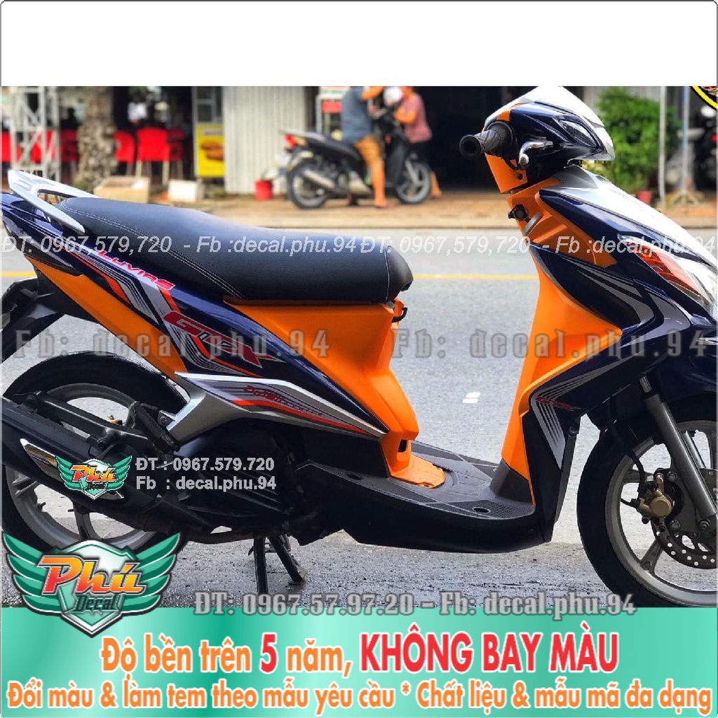 Tem Rời Luvias Xanh cam (K) -1