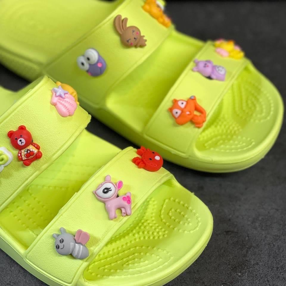 [có sẵn] Dép lê 2 quai 3 màu  bệt cross nữ hai quai ngang hàng xuất khẩu full box