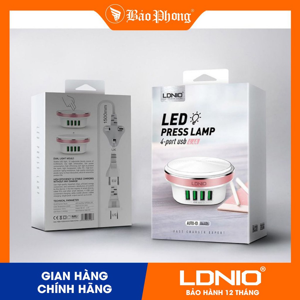 Sạc 4 cổng USB LDNIO A4406