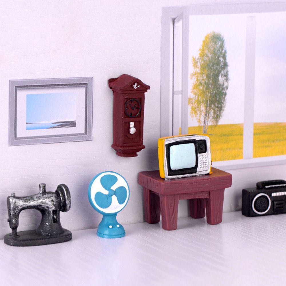 Quạt Mini Hình Radio Phong Cách Retro Dùng Trang Trí Nhà Cửa DIY