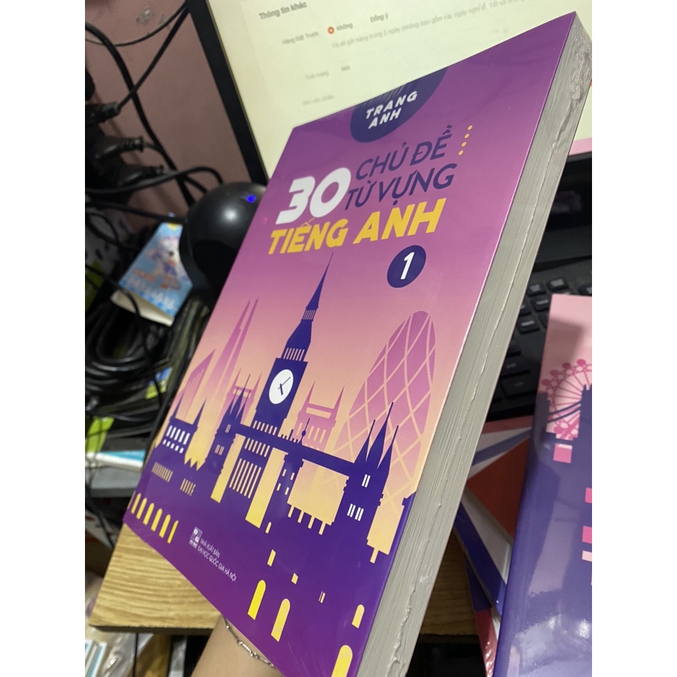 Sách - 30 Chủ Đề Từ Vựng Tiếng Anh Tập 1 - Tặng kèm bookmark