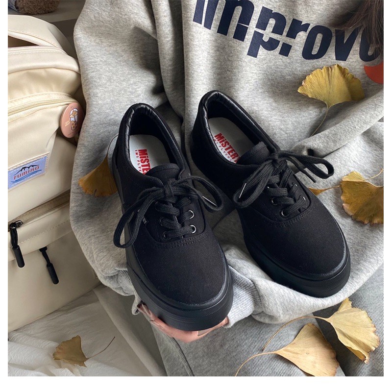 GIÀY THỂ THAO VẢI ĐẾ CAO BASIC