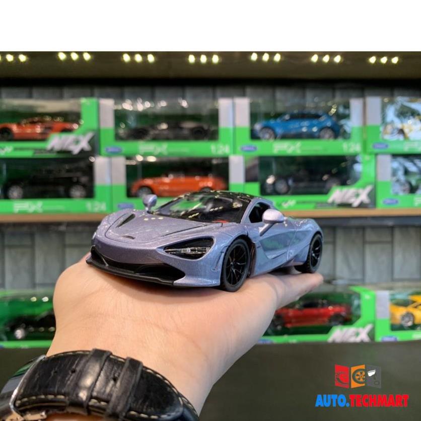 Mô hình siêu xe Mclaren 720s Tỉ lệ 1:32 của hãng JINLIFANG (đen+Tím)