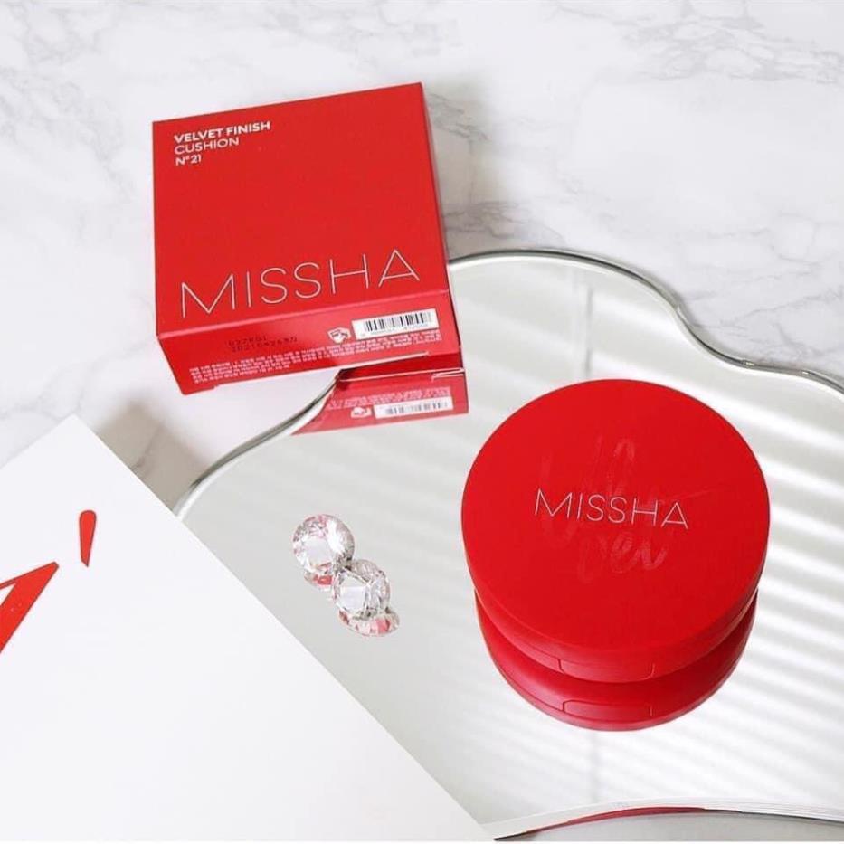 Cushion Missha - Phấn Nước Missha Mỏng Mịn, Che Phủ Tốt, Lâu Trôi - Misha Velvet Finish Cushion SPF50+ PA+++