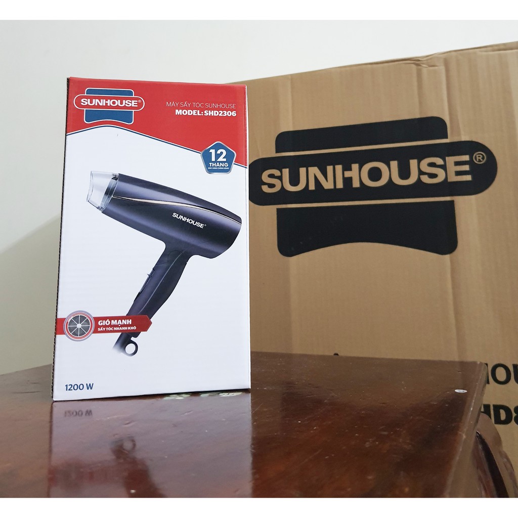 Máy sấy tóc Sunhouse SHD2306 1200W, máy sấy tóc mini công suất lớn chính hãng - Bảo hành 30 ngày 1 ĐỔI 1