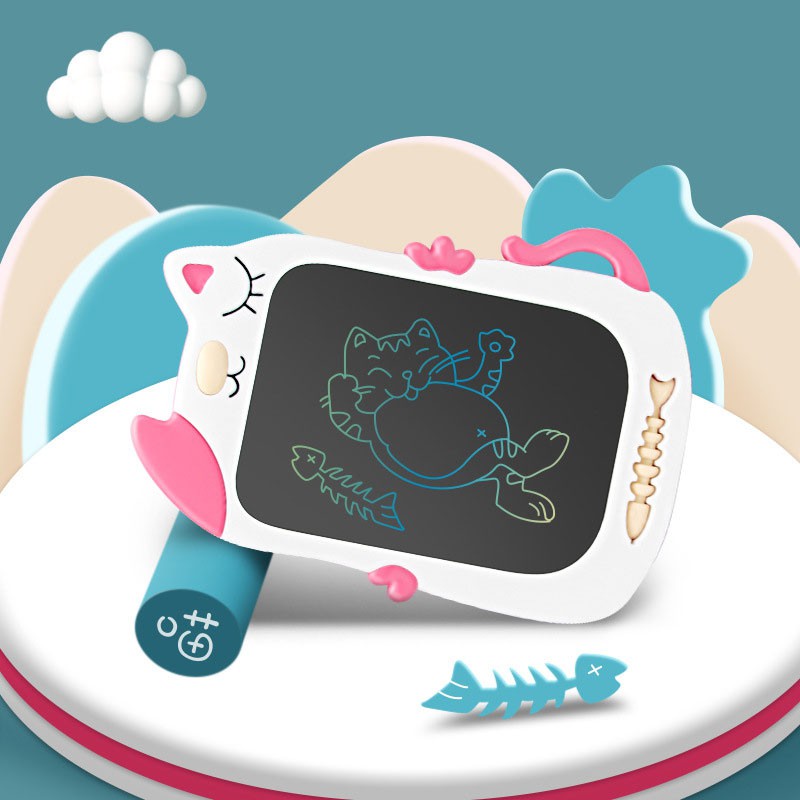  Bảng vẽ, Bảng viết điện tử thông minh lcd tự xóa cho bé mã 1007 (tặng bút dự phòng)