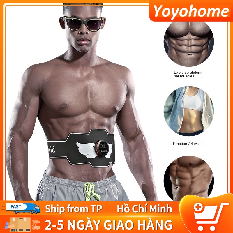 Huấn luyện viên kích thích cơ bắp không dây EMS Electric Thiết bị tập thể dục thông minh Giảm cân Patch cho đào tạo bụng