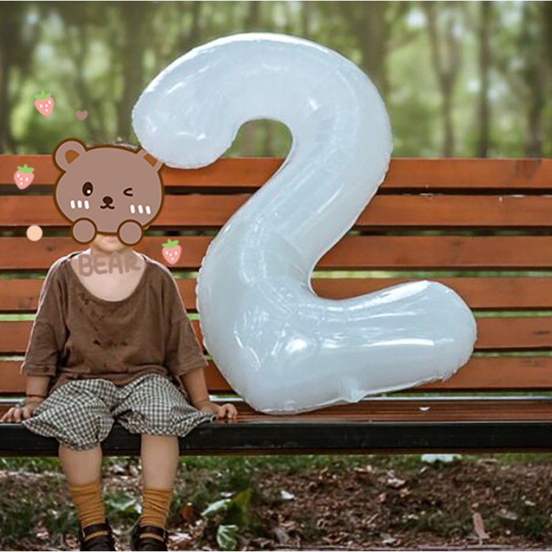 Bong Bóng Nhôm Hình Số 0-9 32 inch Dùng Trang Trí