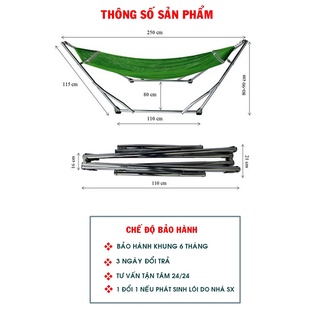 Võng Xếp Khung Sơn Tĩnh Điện Phi 32