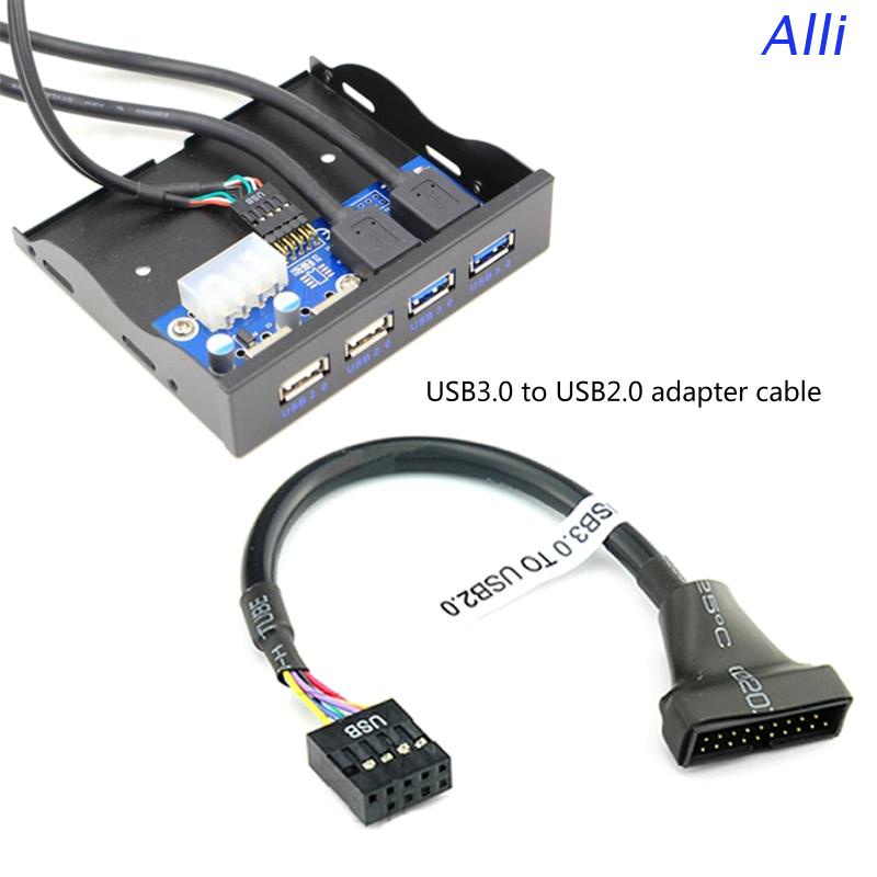 Dây Cáp Chuyển Đổi Đầu Đực USB 3.0 19Pin 20 Pin Cái Sang USB 2.0 9 Chấu Chuyên Dụng