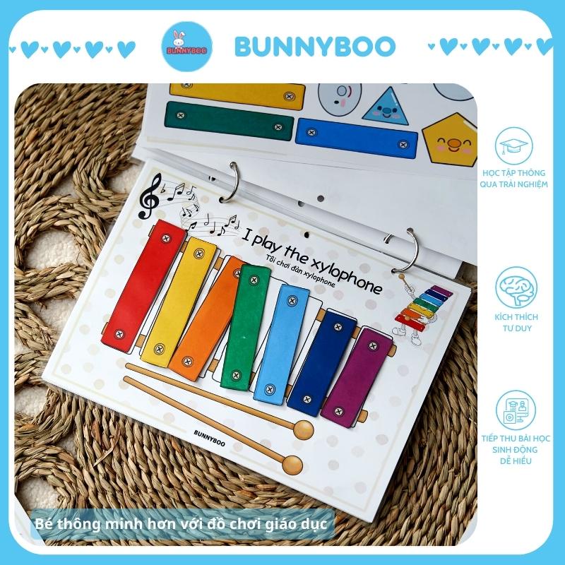 Học liệu bóc dán song ngữ thông minh cho bé BUNNYBOO