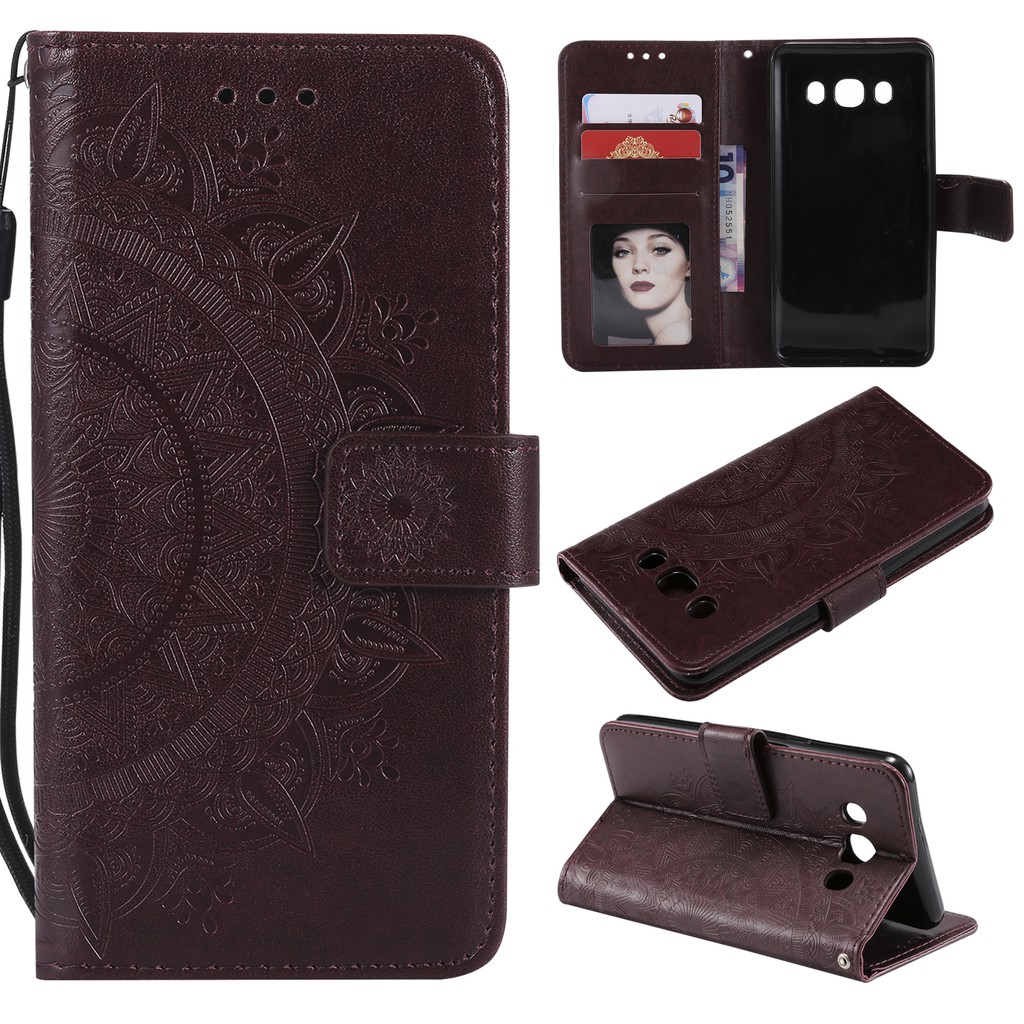 Bao da điện thoại dập hình hoa cho Samsung j5(2015) J5(2016) J5(2017) | BigBuy360 - bigbuy360.vn