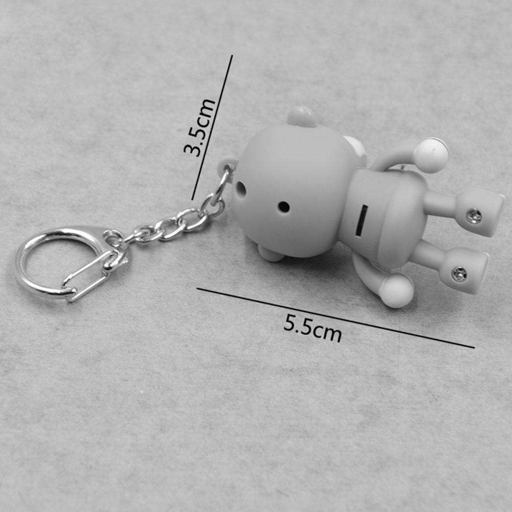 LANFY Móc Khóa Nhựa Có Đèn LED Hình Hoạt Hình Dễ Thương