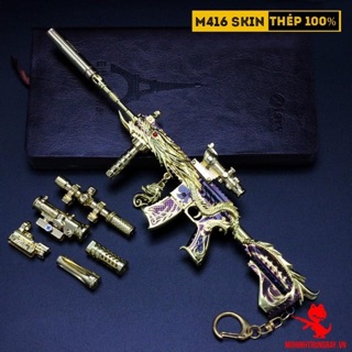 💥 MÔ HÌNH M416 RỒNG FULL PHỤ KIỆN - MÔ HÌNH MÓC KHOÁ PUBG💥