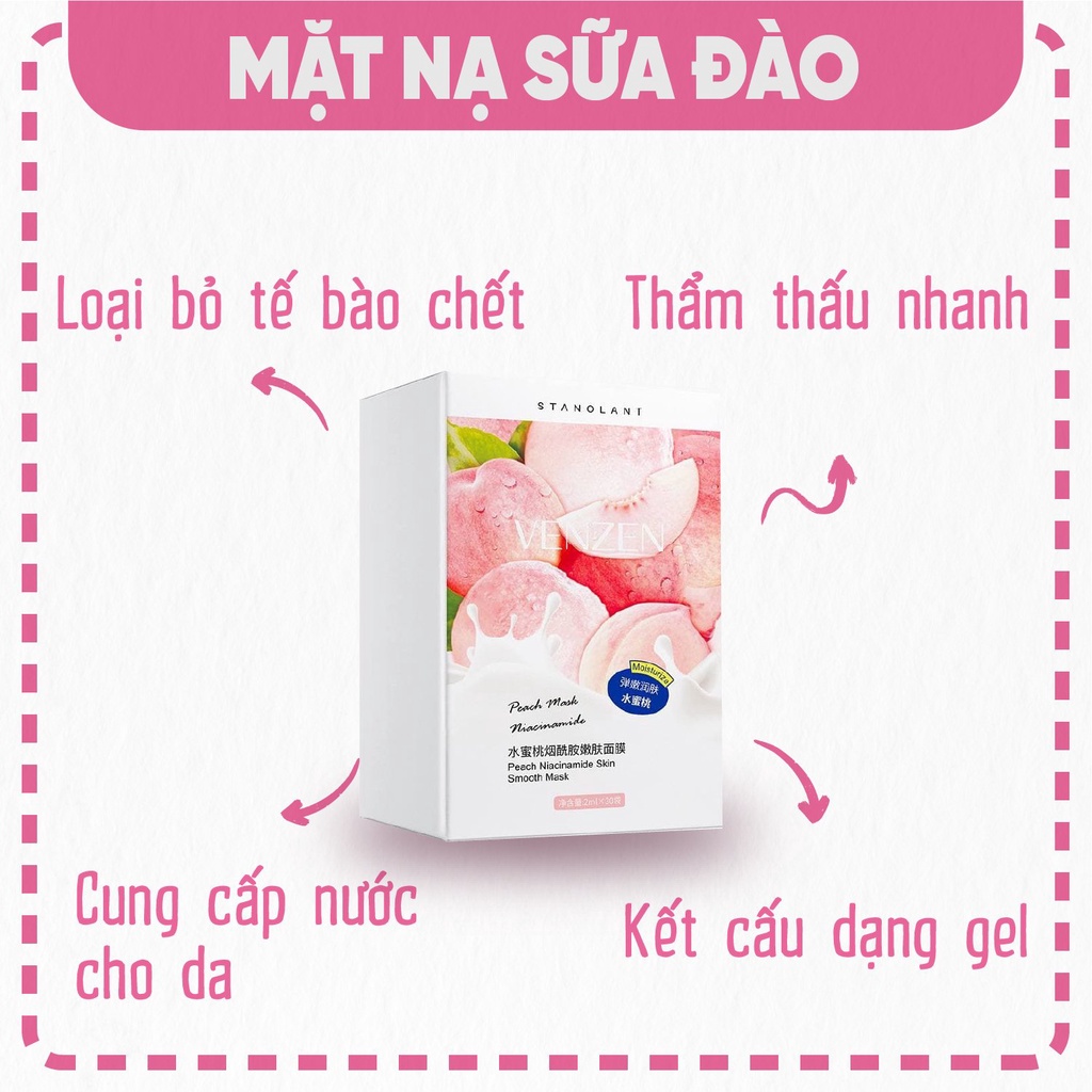 MẶT NẠ NGỦ TINH CHẤT SỮA ĐÀO DƯỠNG ẨM DƯỠNG TRẮNG MANG LẠI LÀN DA MỊN MÀNG CĂNG BÓNG TRẮNG SÁNG SamBeauty