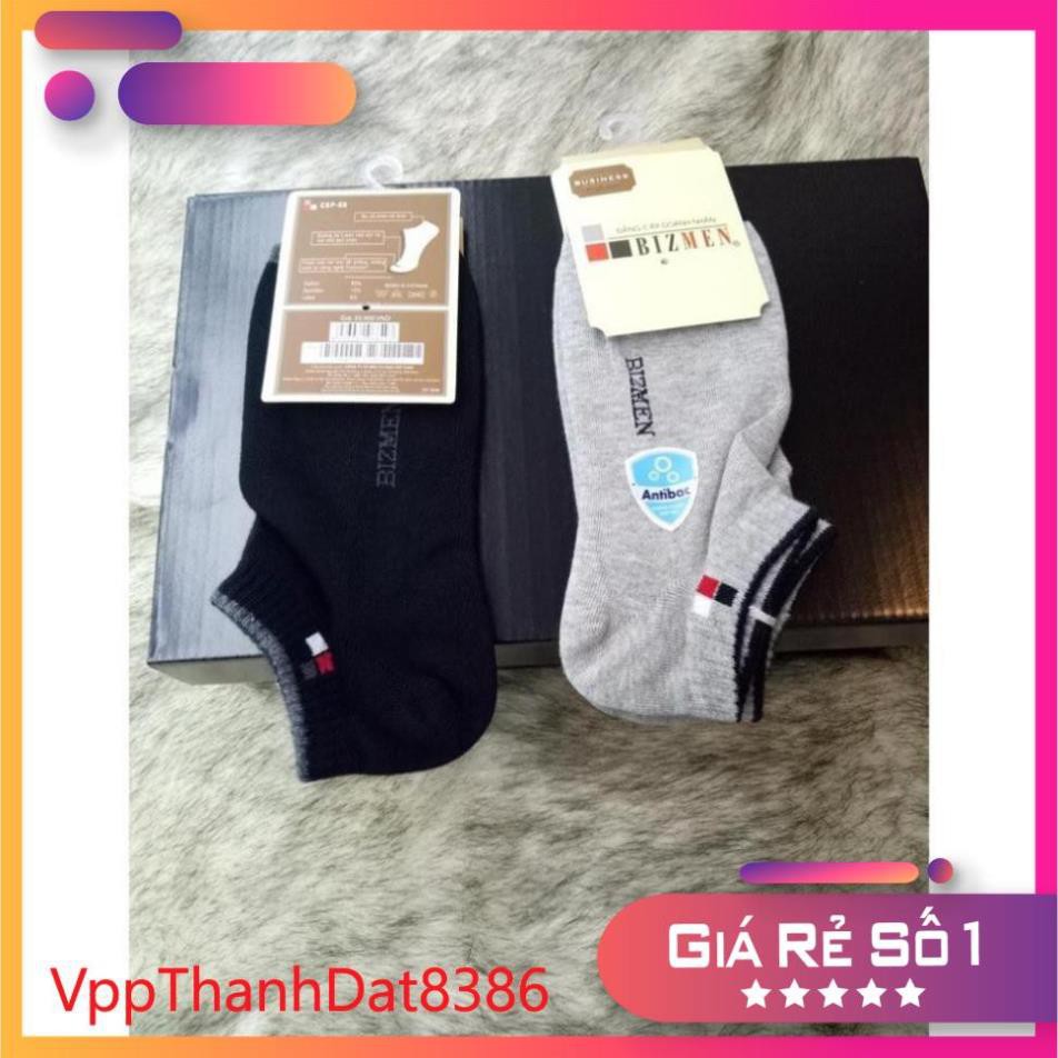 (Sale)  Tất thể thao Bizmen CSP-05 cổ ngắn kháng khuẩn khử mùi