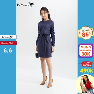 Đầm thun tay nhún thiết kế IVY moda MS 42B8332