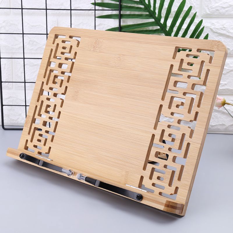 Kẹp Giữ Sách Bằng Tre Có Thể Điều Chỉnh Tiện Lợi