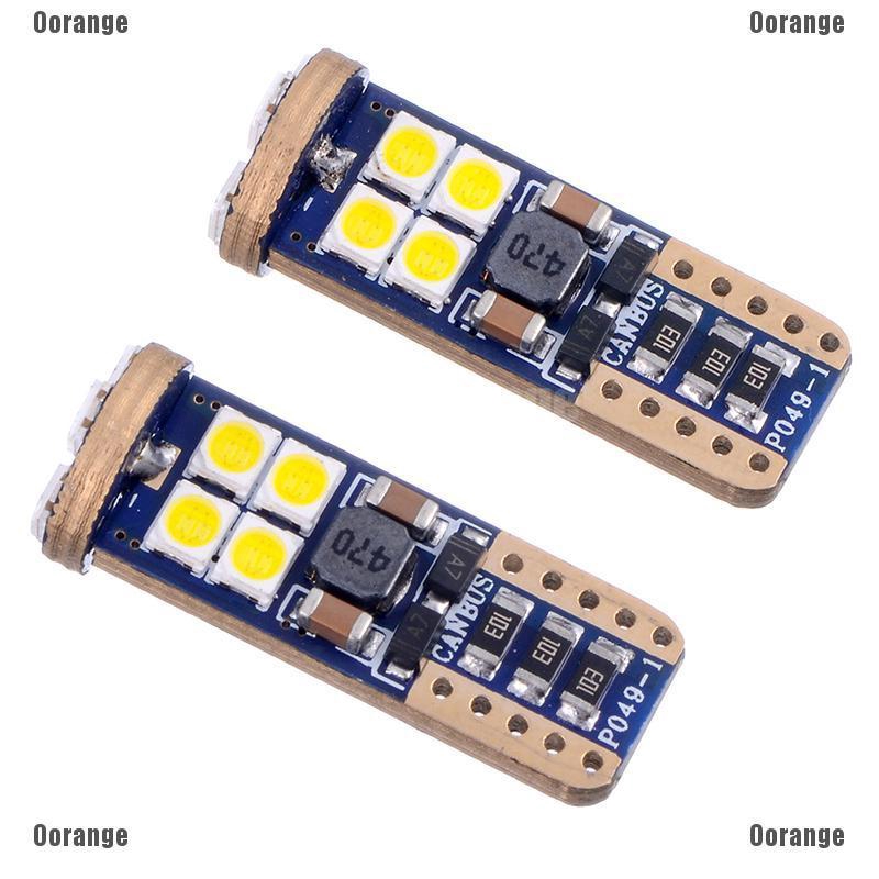 Set 2 đèn hông xe hơi Canbus T10 3030 6 SMD OSRAM LED sáng trắng