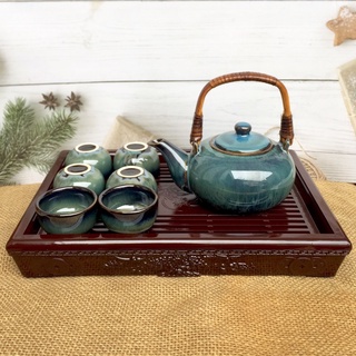 Ấm trà ⚡️ BÁT TRÀNG⚡️ Ấm chén, tách trà cao cấp Giá Siêu Rẻ TH-05 ☕