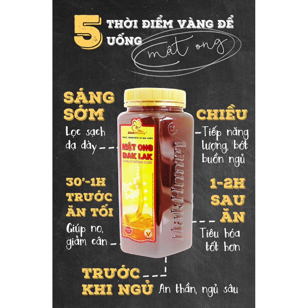 Mật Ong DakLak - DakHoney 1,1kg | BigBuy360 - bigbuy360.vn