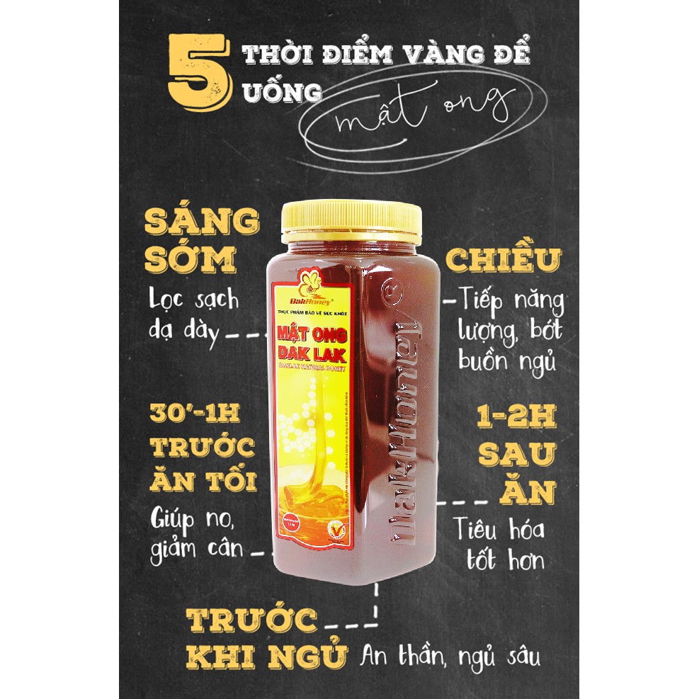 Mật Ong DakLak - DakHoney 1,1kg