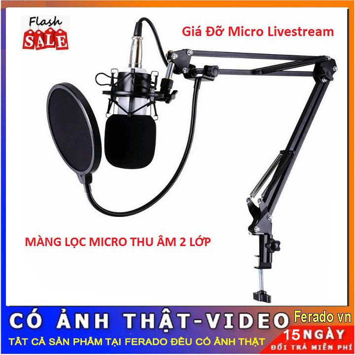 Màn Lọc Mic kèm giá đở mic