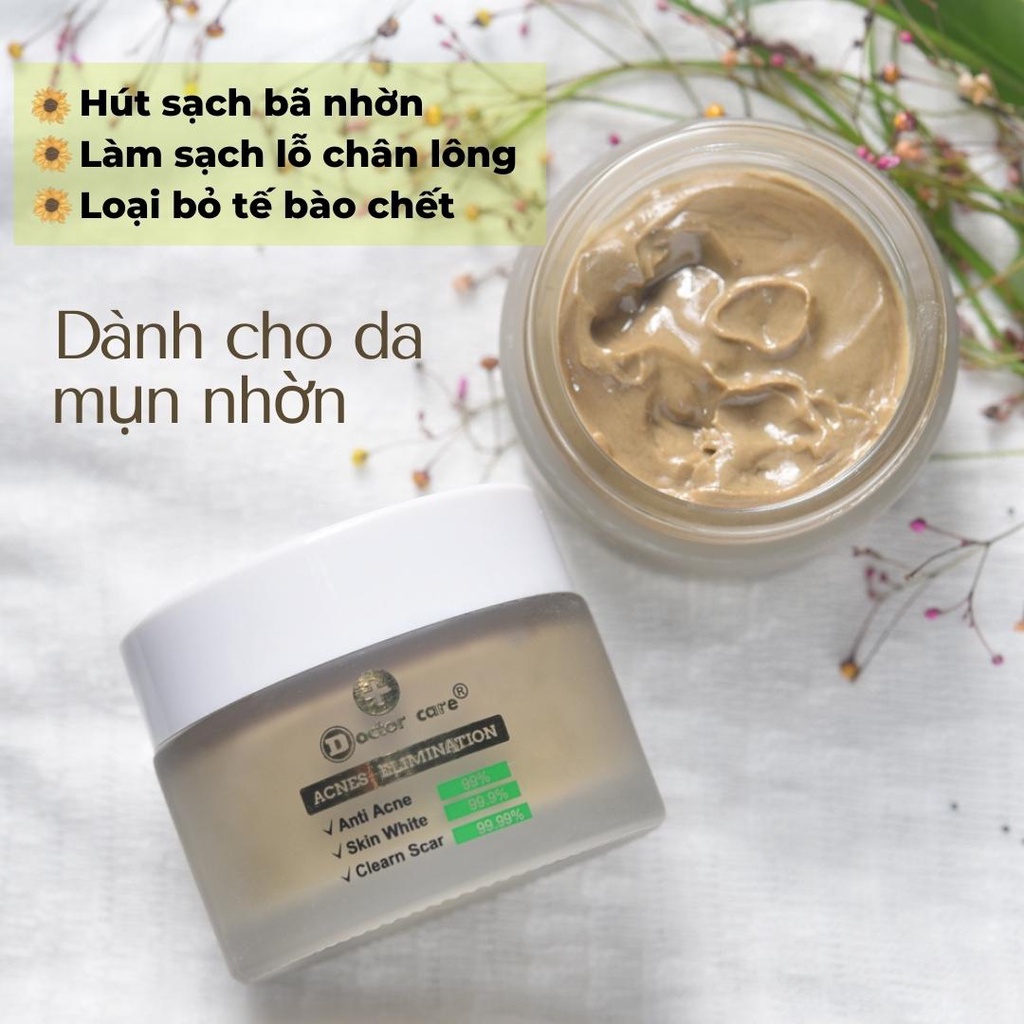 Mặt nạ đất sét  giảm mụn  kiềm dầu dưỡng trắng Doctor care Face Mask
