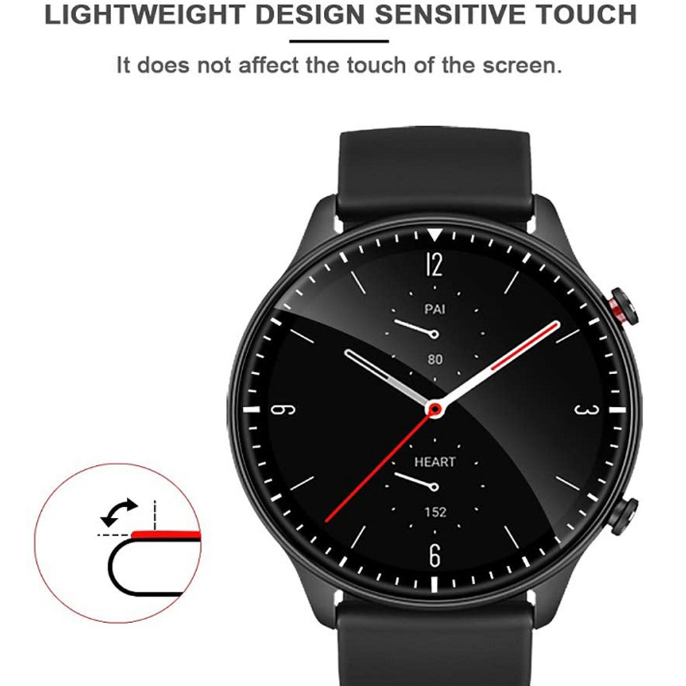 Miếng dán bảo vệ màn hình cong 3D HD bằng TPU dành cho Huami Amazfit GTR 2 2E GTR2