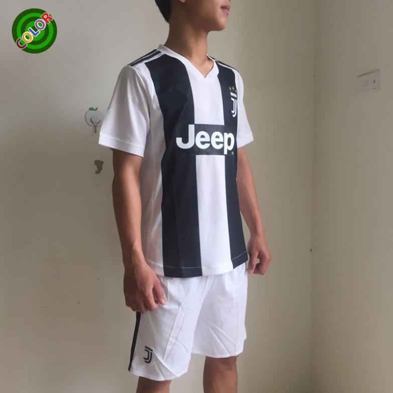 QUẦN ÁO BÓNG ĐÁ THỂ THAO JUVE TRẮNG ĐEN 2018 2019 MỚI ĐẸP RẺ  ྇