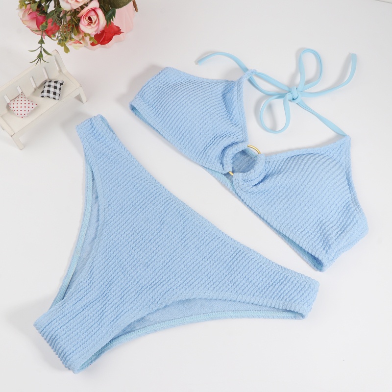 Bộ Đồ Bơi Bikini Thắt Nút Lưng Thấp Chất Liệu Mềm Mại Thời Trang Quyến Rũ Cho Nữ