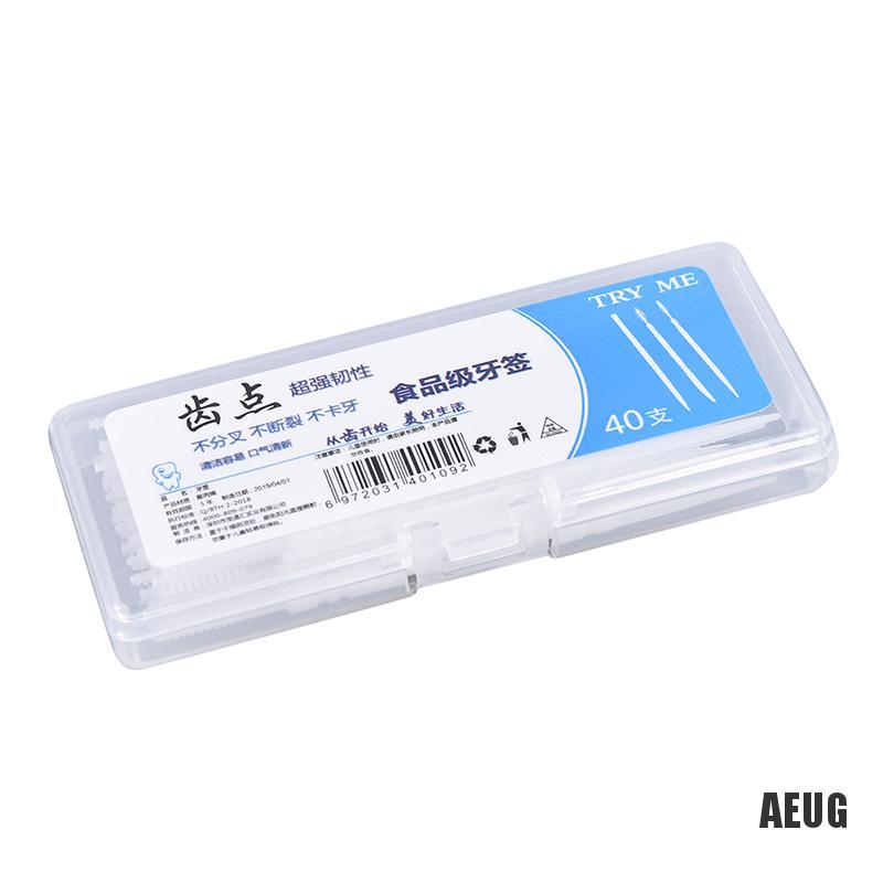 (Hàng Mới Về) Hộp 40 Tăm Chỉ Nha Khoa Chăm Sóc Răng Miệng