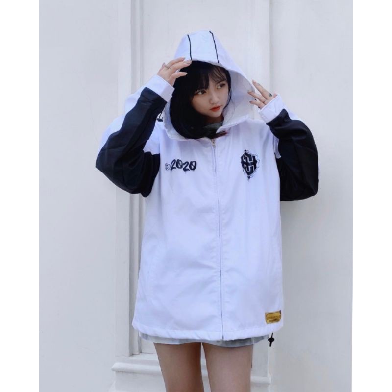 [Video+Ảnh Thật] Áo Khoác Dù Nữ Form Rộng Có Mũ Nón 2 Lớp HIGHCLUB Unisex Ulzzang Style 3 Size M L XL AK100 Kho Sỉ TD