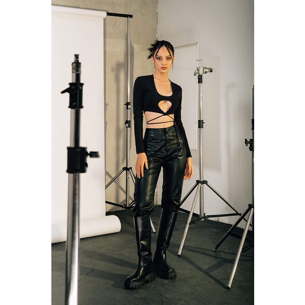 Trance cut-out croptop
