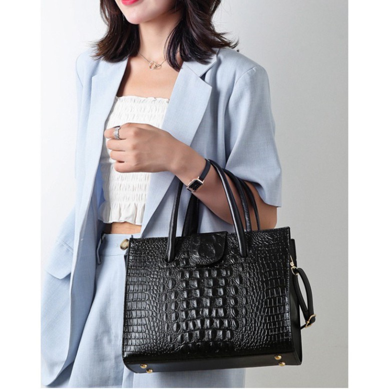 {Hot Trend} Túi xách công sở da cá sấu thời trang Âu Mỹ 2021 TX20 túi đeo chéo | BigBuy360 - bigbuy360.vn