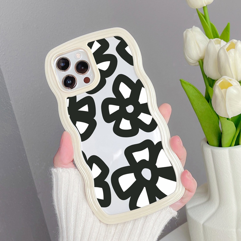 Suntaiho Ốp lưng iphone 14 pro Ốp Điện Thoại Mềm Chống Sốc In Họa Tiết Hoa Cho iphone 14 11 Pro 13 Pro Max 13 Pro X XR XS Max