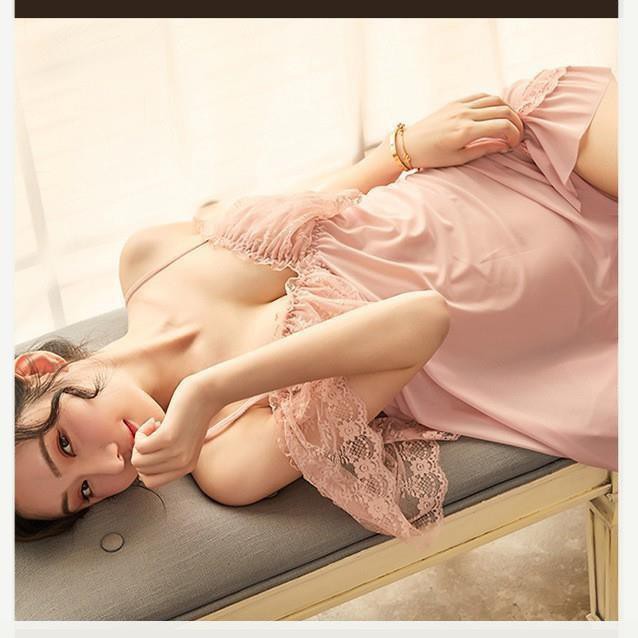 [Siêu Phẩm - Sang Đẹp] ❤HOT 2021 ❤ váy ngủ thun lưới ren -đầm ngủ sexy cao cấp B1040 | BigBuy360 - bigbuy360.vn