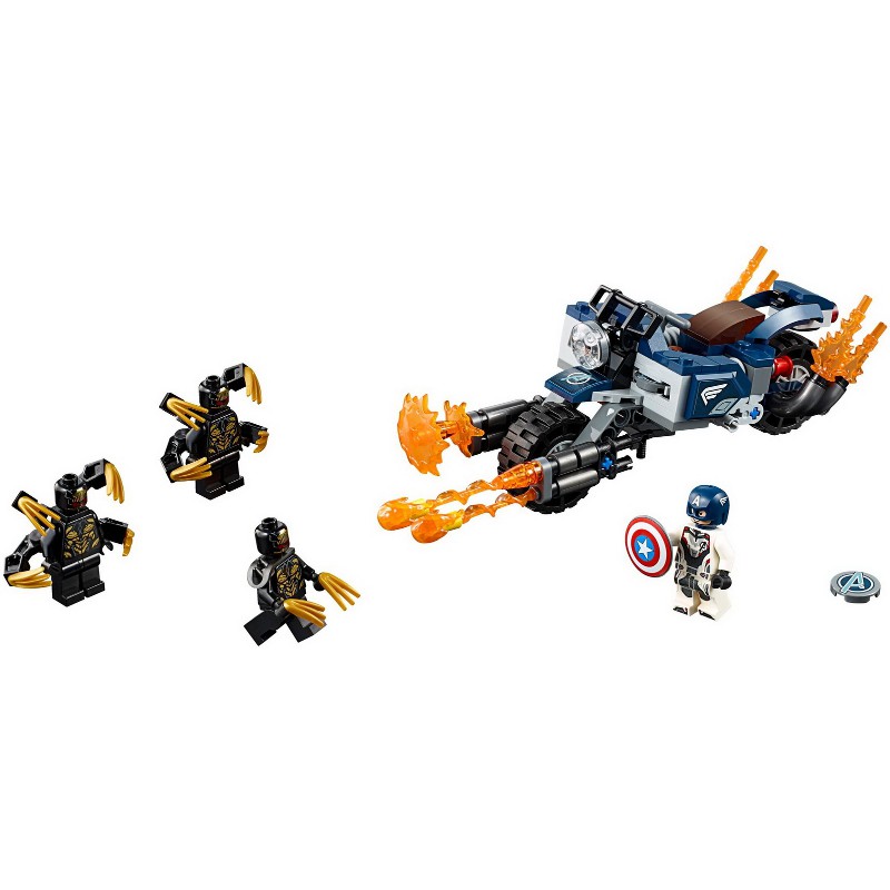 Lego Super Heroes 76123 - Captain America: Outriders Attack - Bộ xếp hình Lego Đối đầu quái vật Outriders