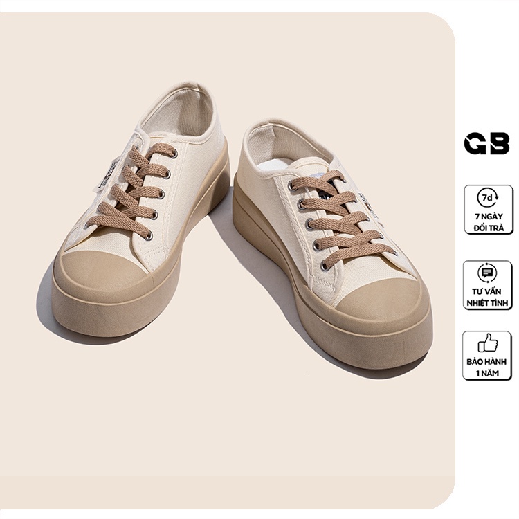 TTV Giày Sneaker Nữ Vải Canvas Phong Canh Vintage giayBOM GB Classics B1598