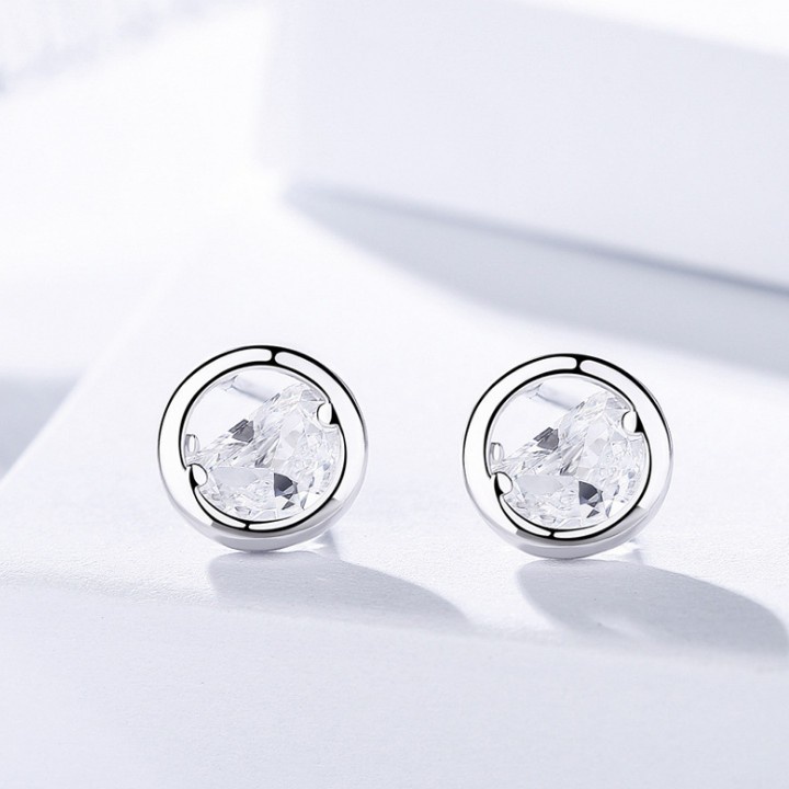 Bông Tai Nữ Nhỏ Xinh Bạc 925 Cao Cấp S629