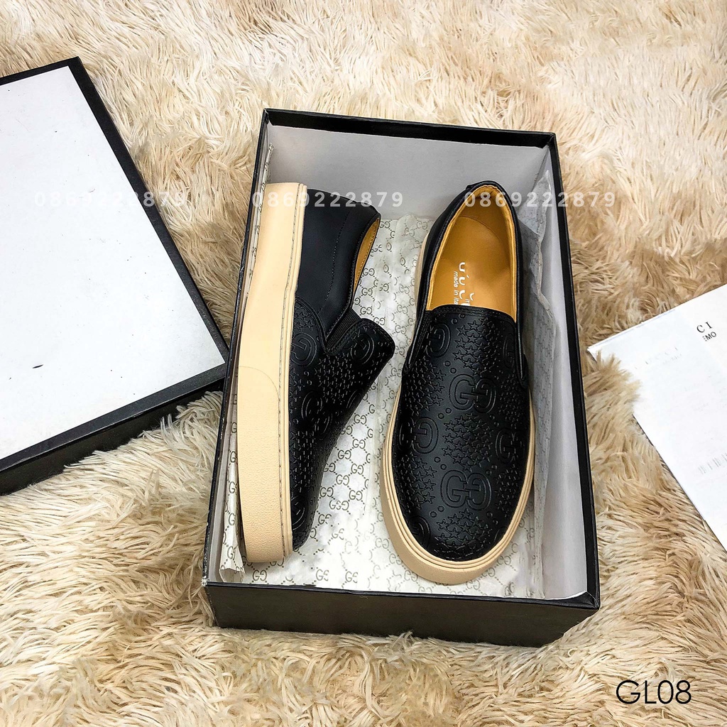 Giày Lười Nam Cao Cấp LeeZa  Lười Gucci Mã GL08