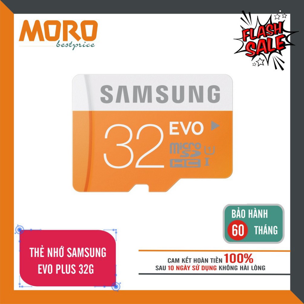 TYDB Thẻ nhớ Micro SD Samsung Evo plus 32GB (Kèm Adapter) 44 U21