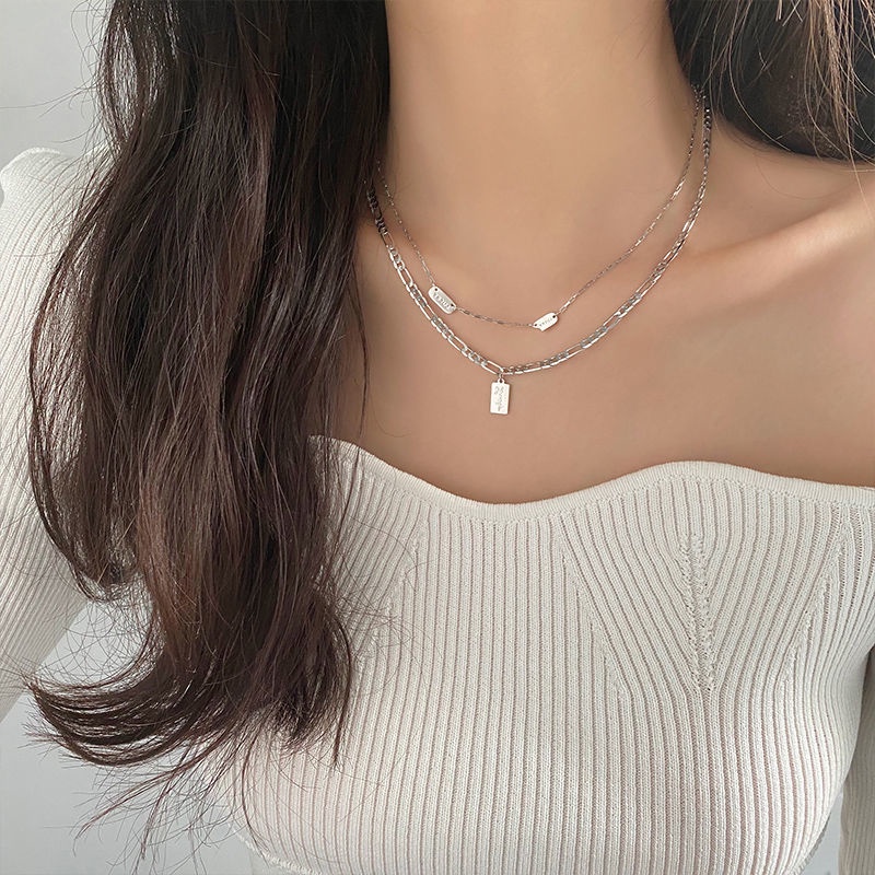 Dây chuyền, chocker sợi kép kiểu dáng classic phong cách
