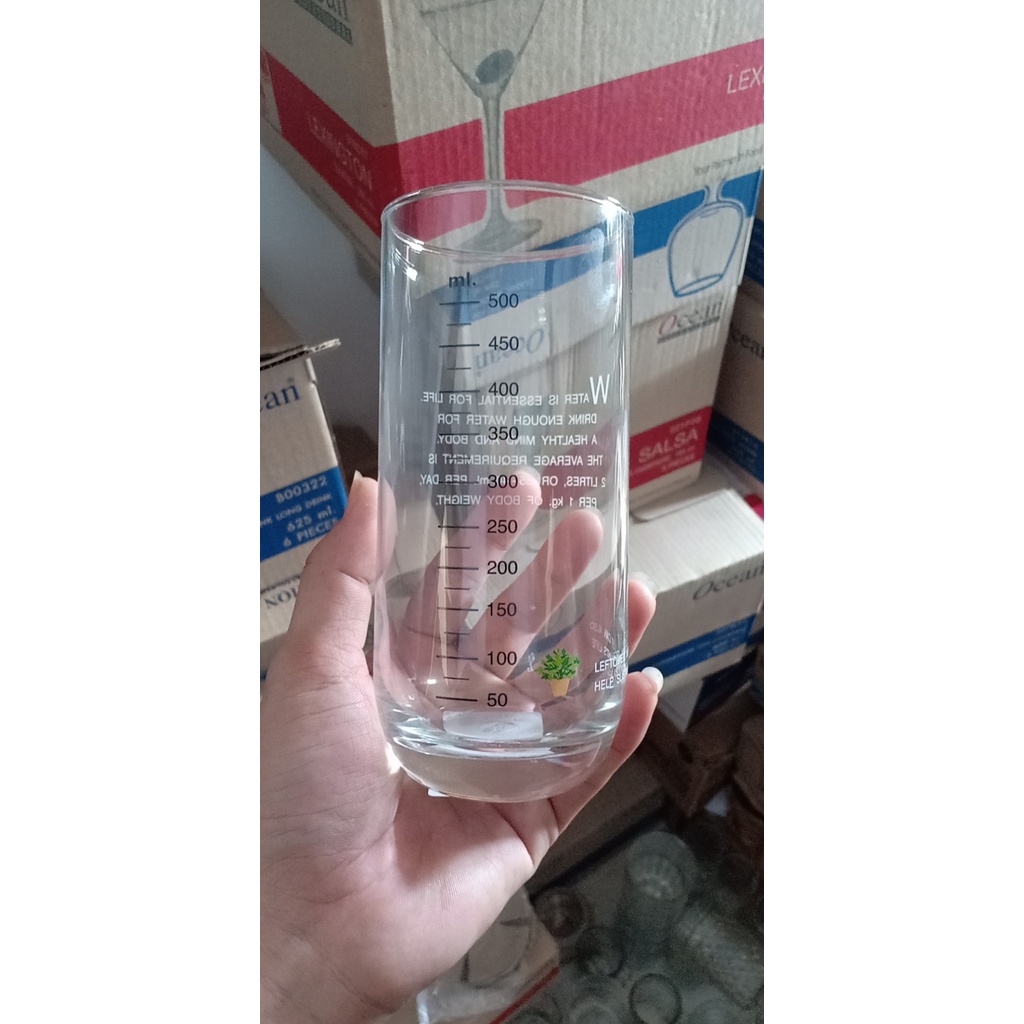 Ly thủy tinh có chia vạch 625ml-B00322